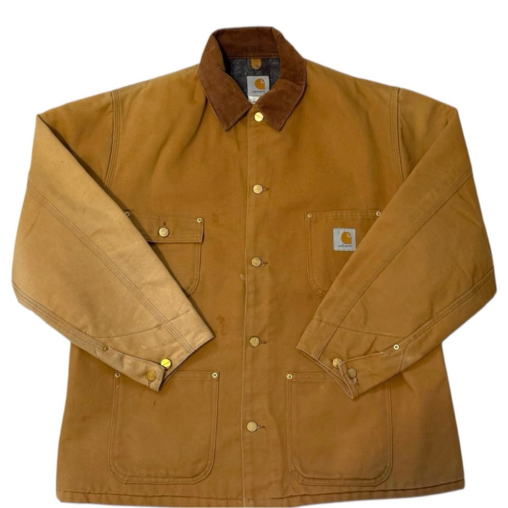 Carhartt Men's Loose Fit Firm Duck Blanket-Lined Chore Coat Jacket - 46